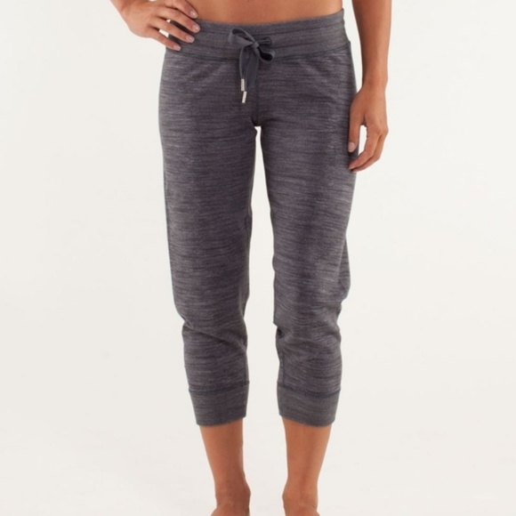 lululemon athletica Pants - Lululemon Tea Lounge Crop Commuter Denim Coal
